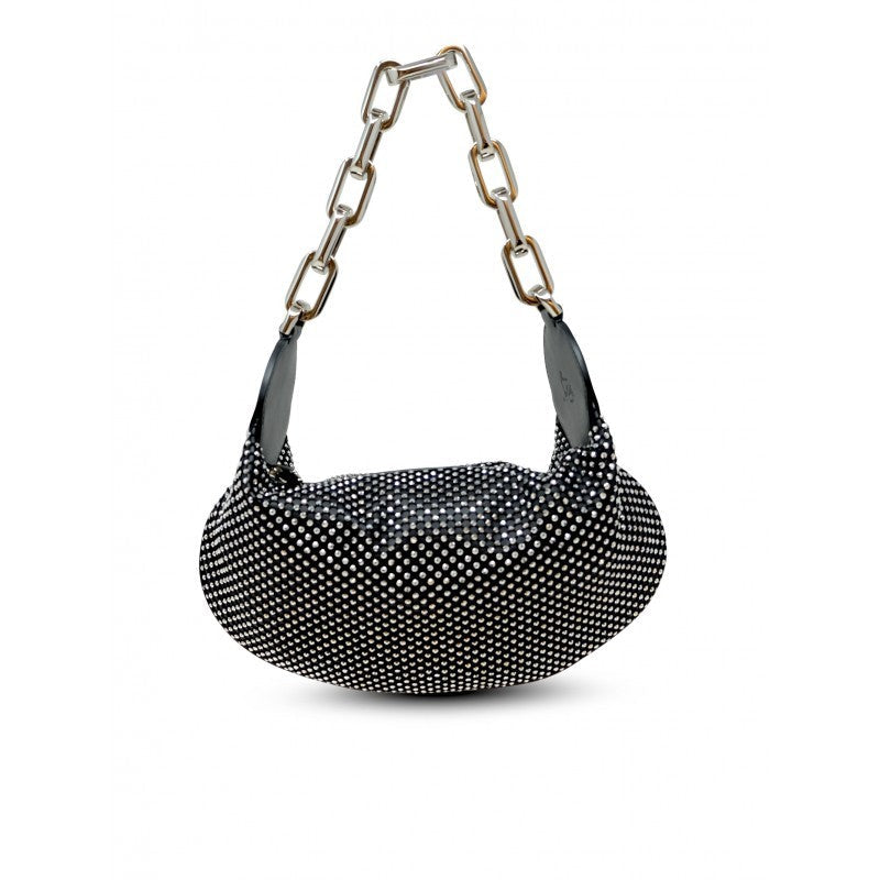 Christian Louboutin Le 54 Chain Nappa Strass Leather Bag