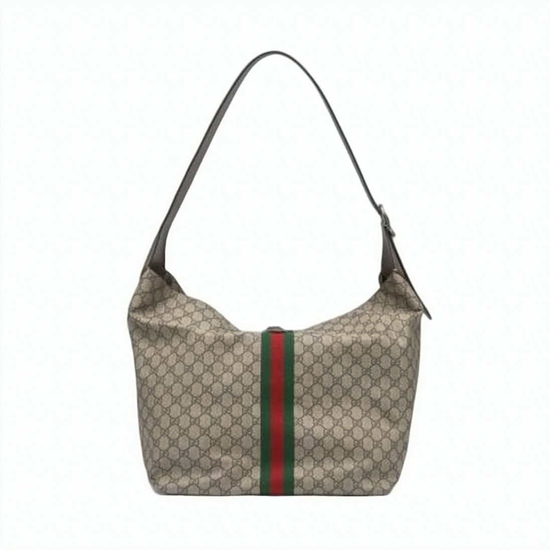 Gucci Monogrammed Shoulder Bag With Green