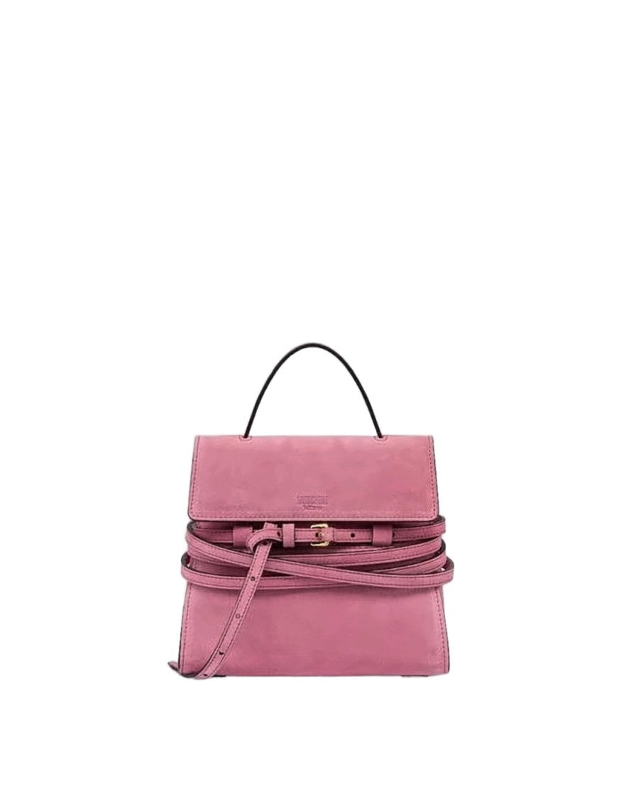 Moschino Structured Calf Leather Tote Bag