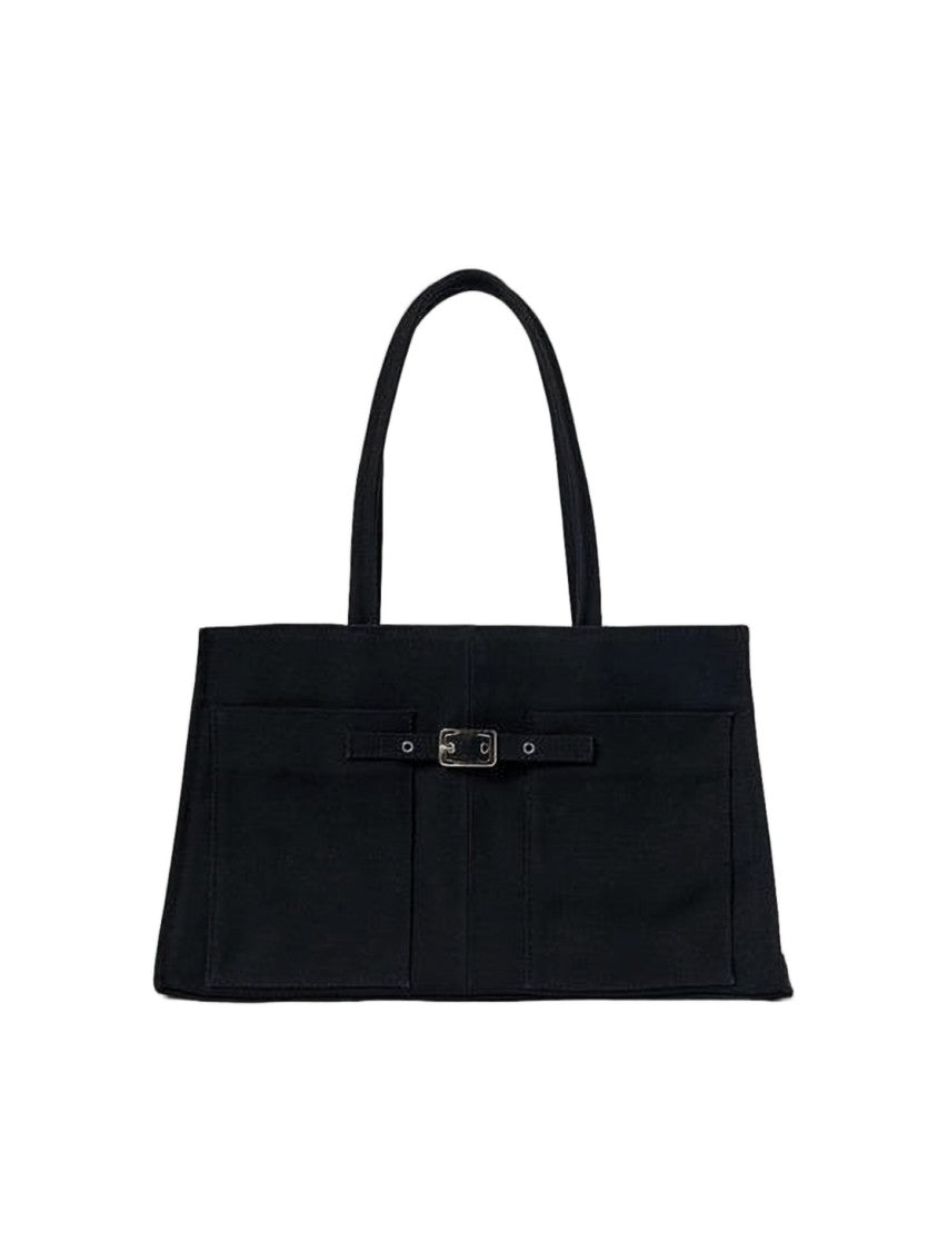 Gimaguas Rectangular Cotton Shoulder Bag With Structured Silhouette