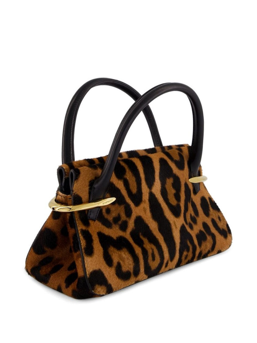 Givenchy Structured Leopard Print Handbag
