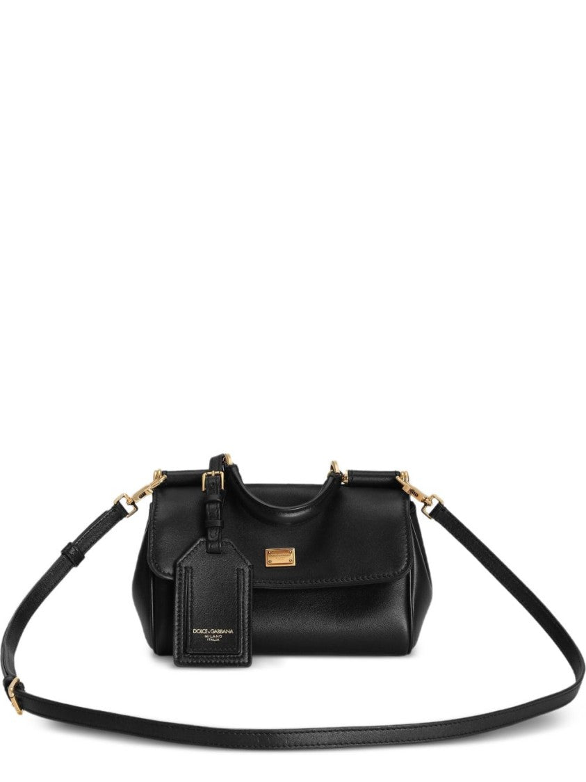 Dolce & Gabbana Rectangular Black Leather Handbag