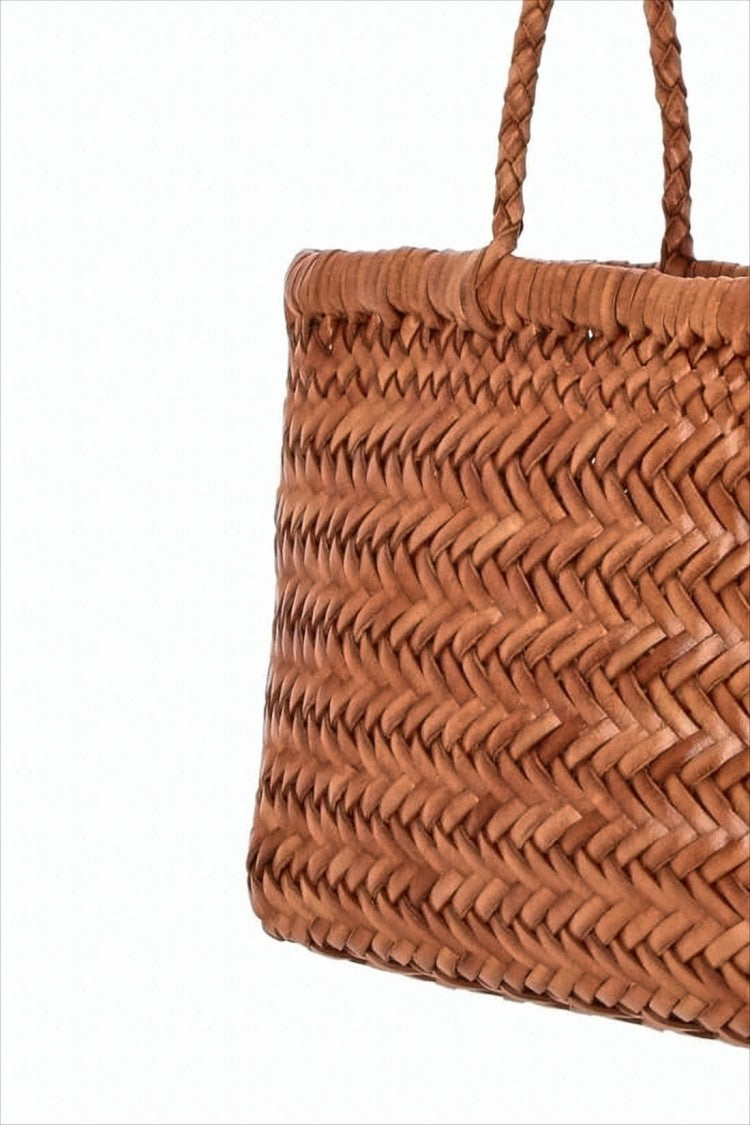 Dragon Diffusion Mini Woven Tote Bag In Buffalo Leather