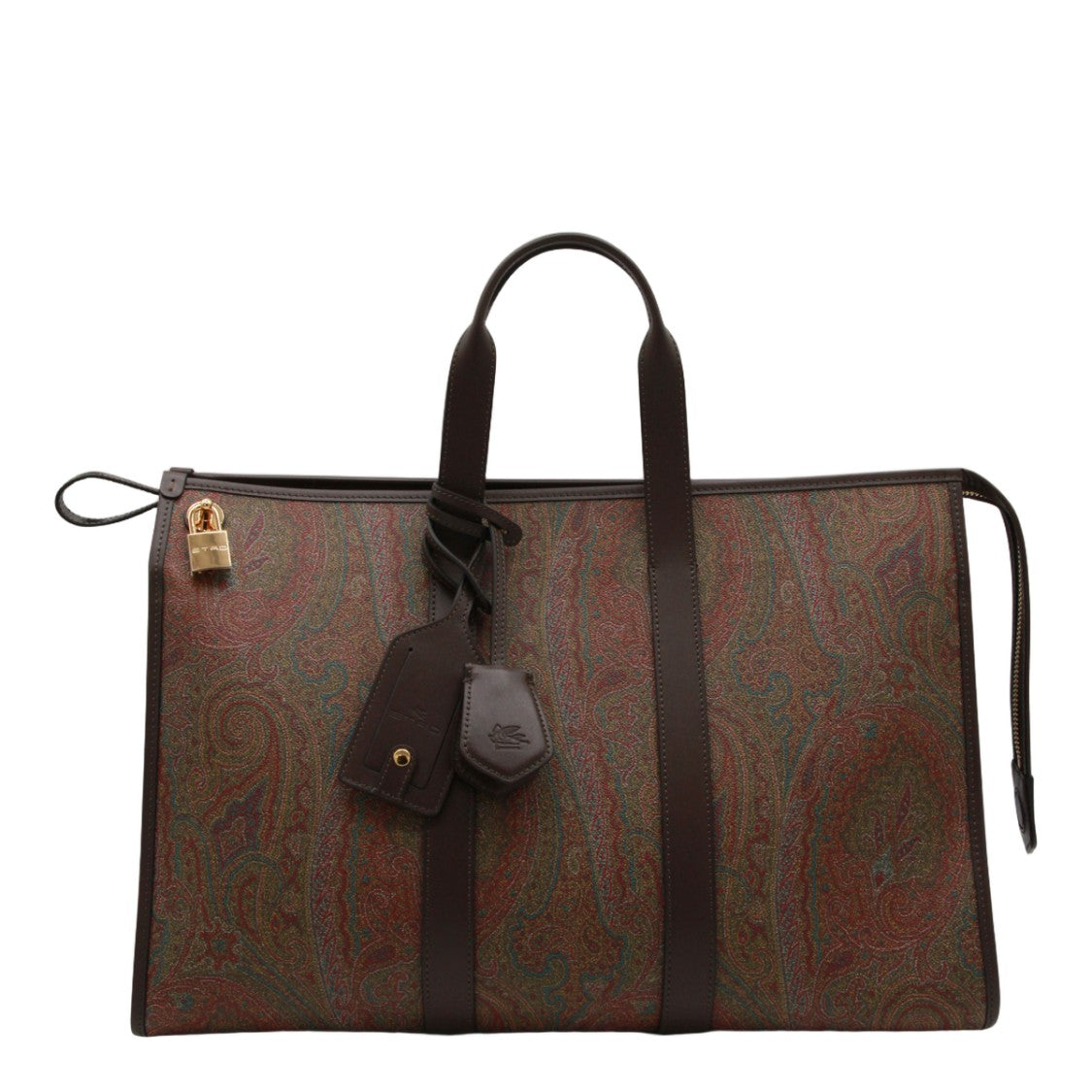 Etro Large Structured Bag With Classic Paisley Pattern