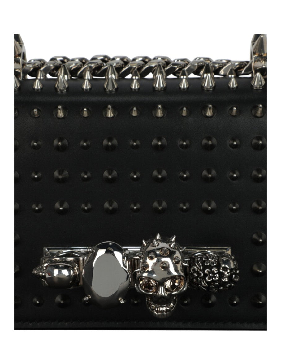 Alexander Mcqueen Mini Jewelled And Studded Shoulder Bag