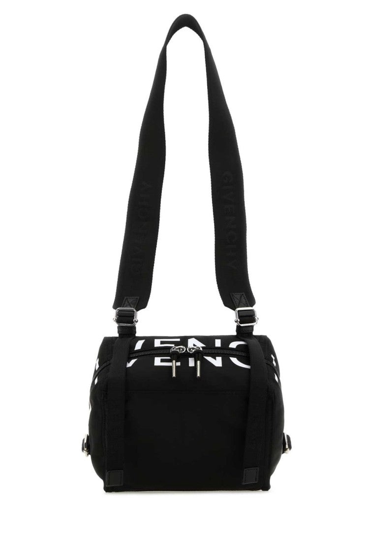 Givenchy Compact Rectangular Crossbody Bag With Silver Accents