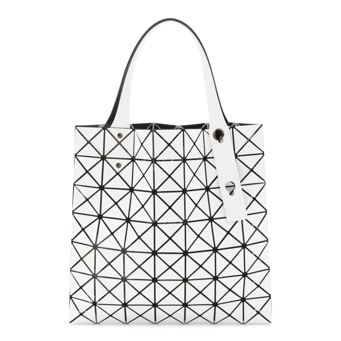 Bao Bao Issey Miyake Geometric White Bag With Tessellated Surface