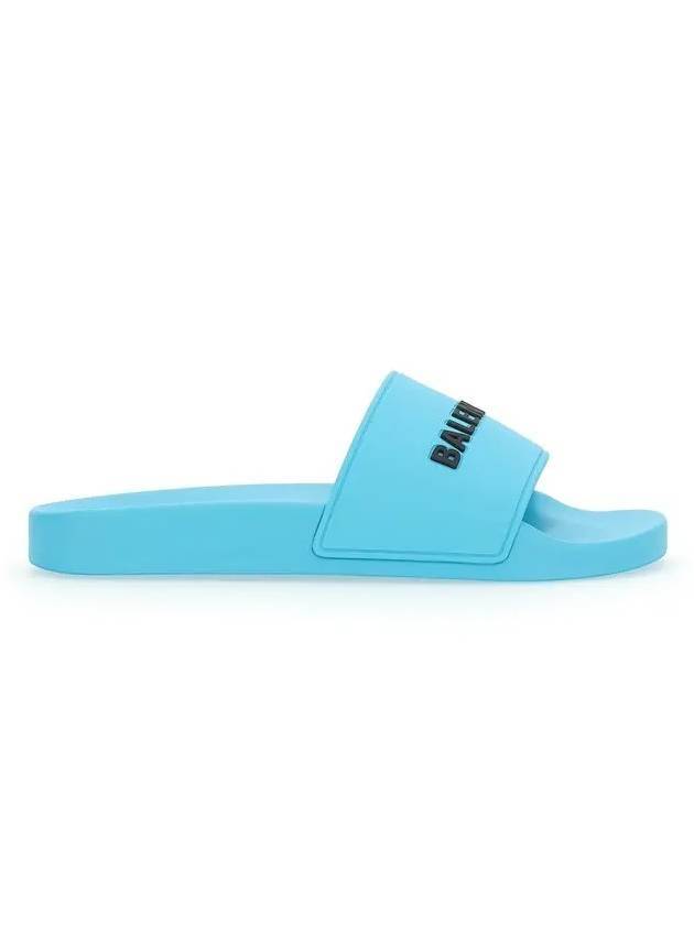 Luxury Balenciaga Trending 2025 Men's Logo Full Slippers Blue