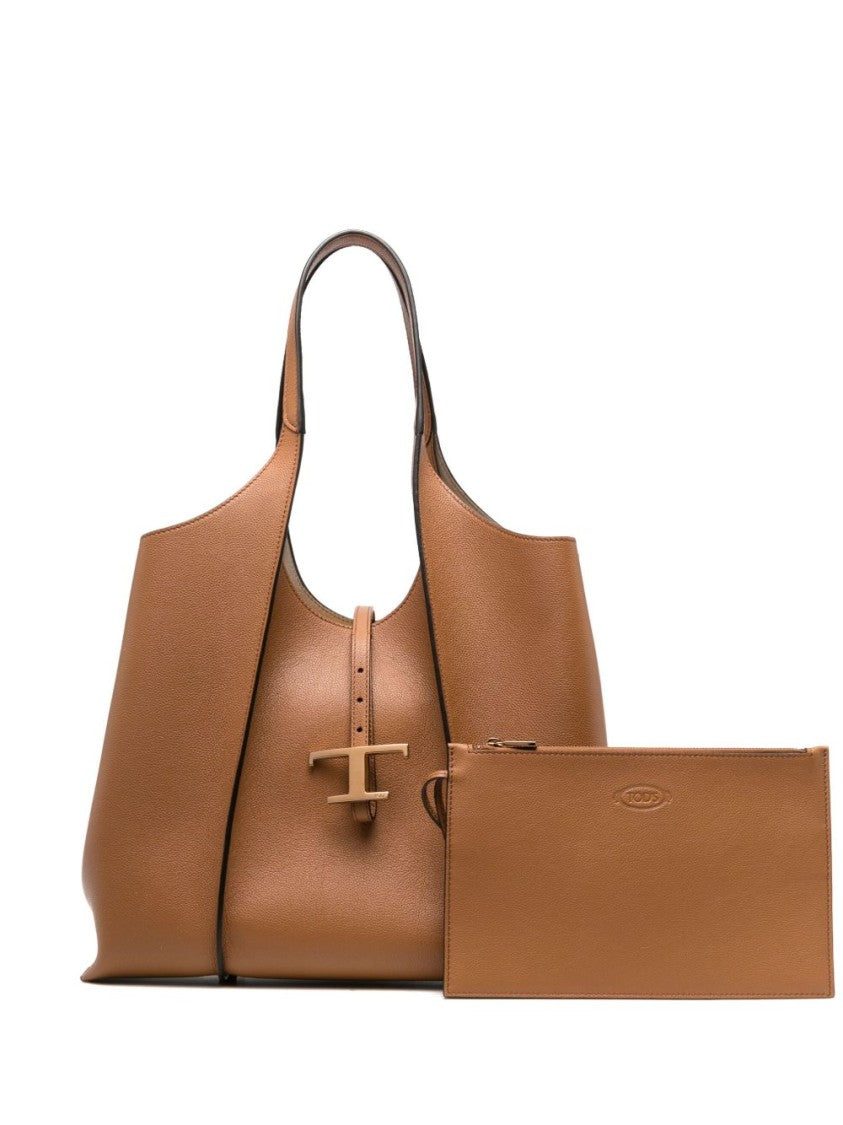 Tod's Grained Calf Leather Tote Bag