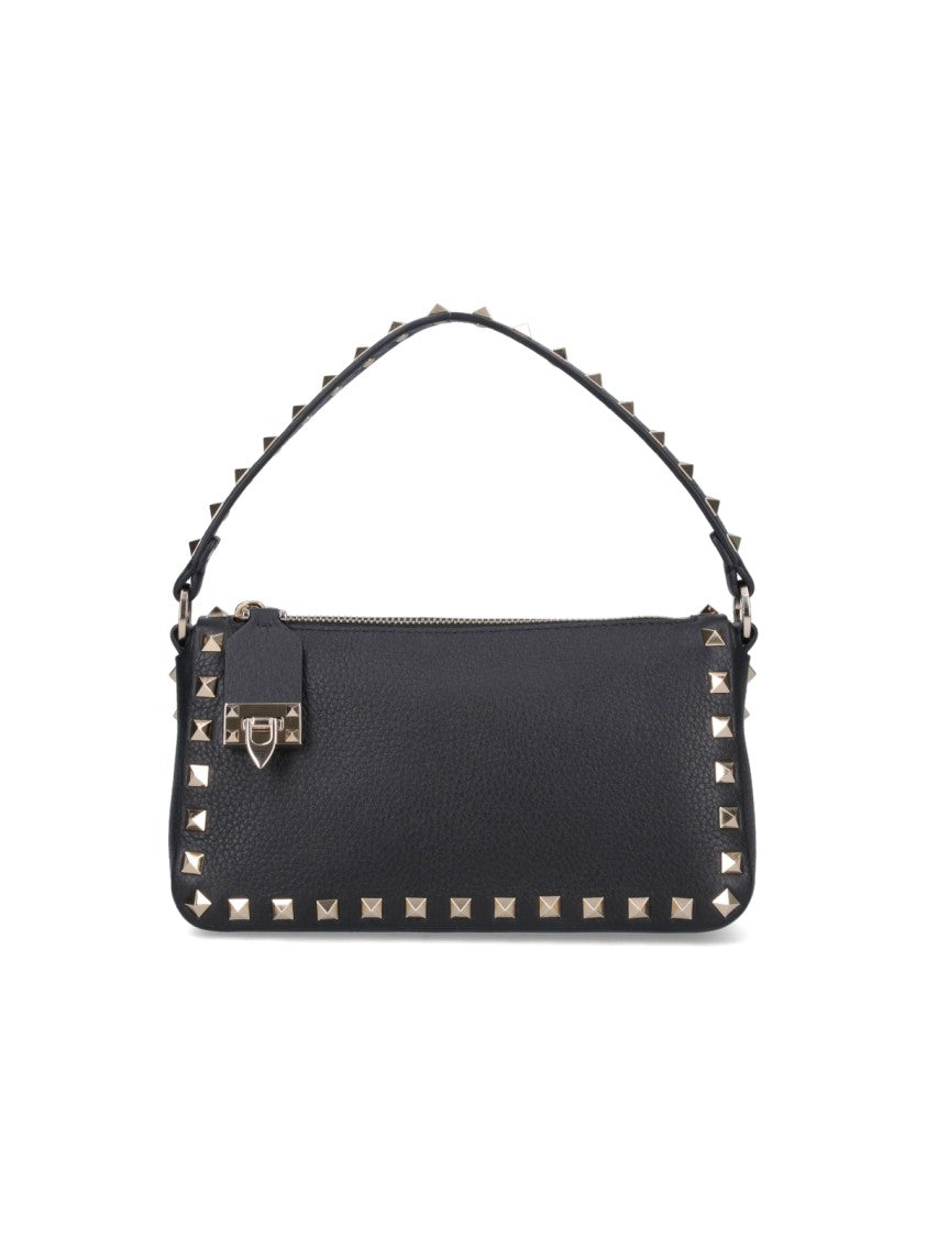 Valentino Garavani Small Rectangular Shoulder Bag With Gold-Tone Studs