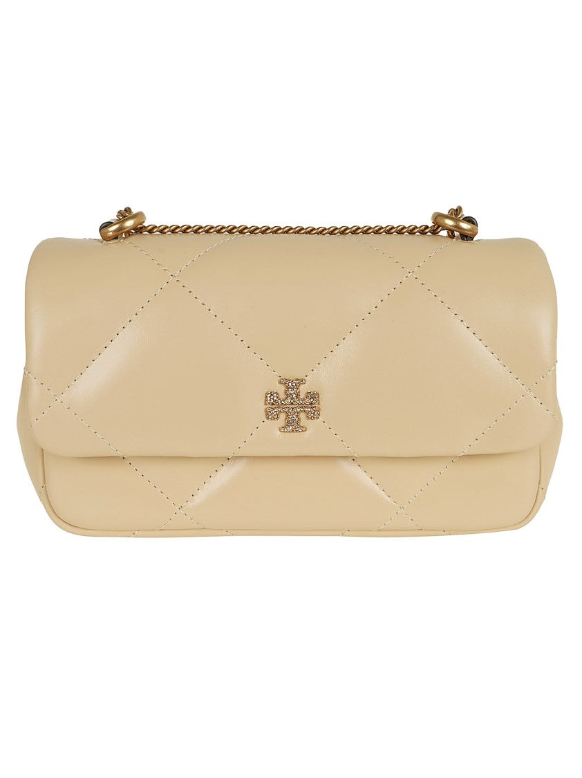 Tory Burch Vibrant Yellow/Orange Quilted Leather Handbag