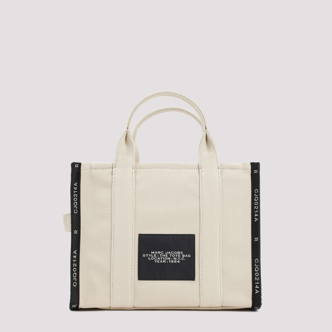 Marc Jacobs Textured Nude Tote Bag With Black Trim