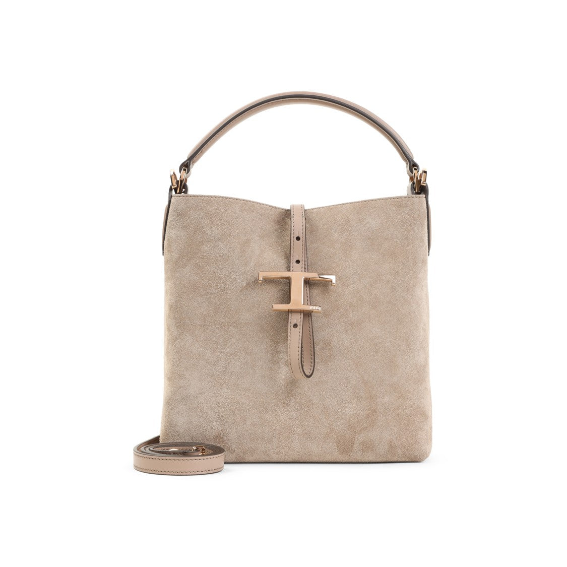 Tod's Structured Suede Shoulder Bag