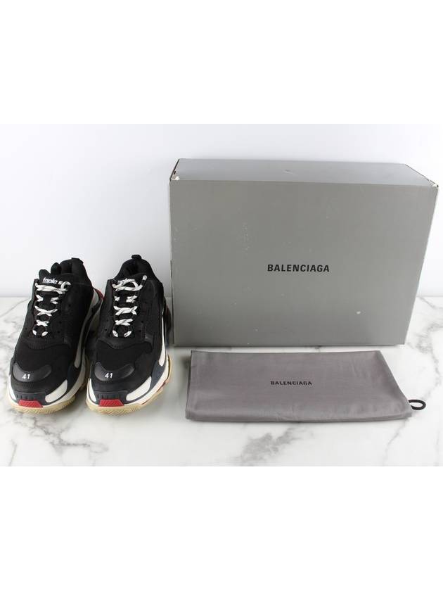 Luxury Balenciaga Trending 2025 Triple S Black Red 41 Domestic 260