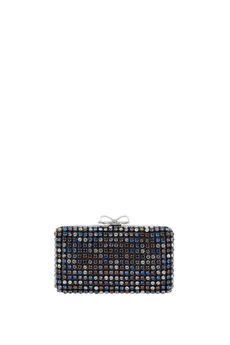 Self-Portrait Crystal Chain-Handle Clutch