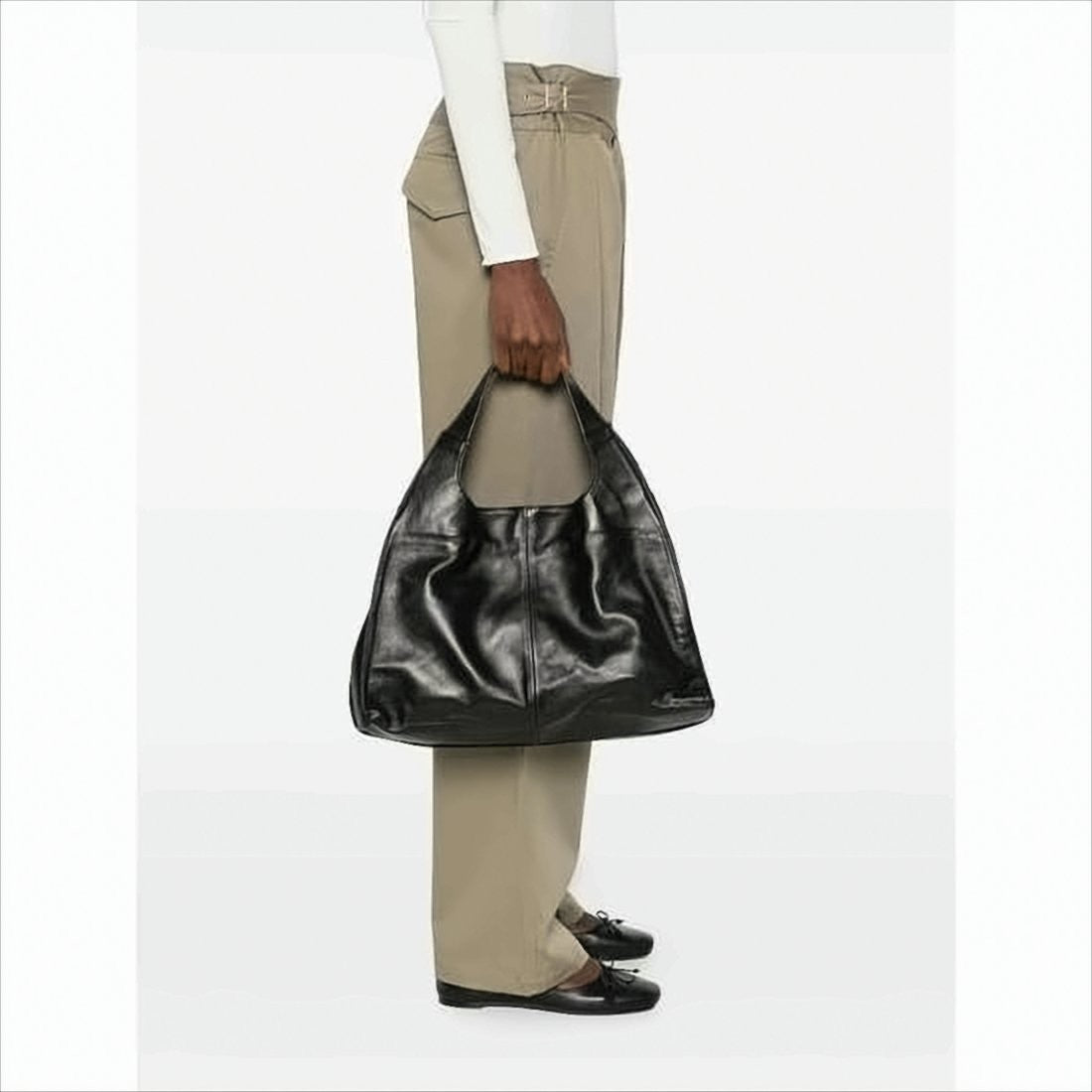 Gimaguas Large Soft Leather Shoulder Bag