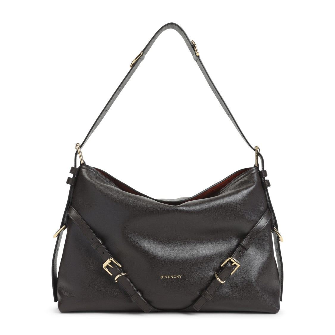 Givenchy Brown Leather Handbag With Adjustable Straps