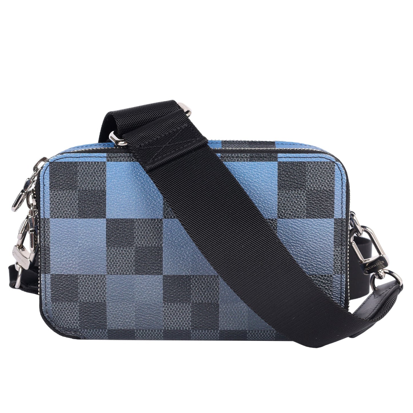 Giant Damier Graphite Alpha Wearable Wallet Navy