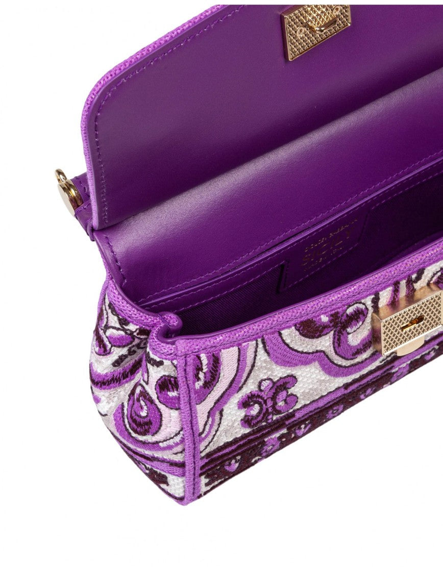 Dolce & Gabbana Sicily Small Bag With Maiolica Embroidery