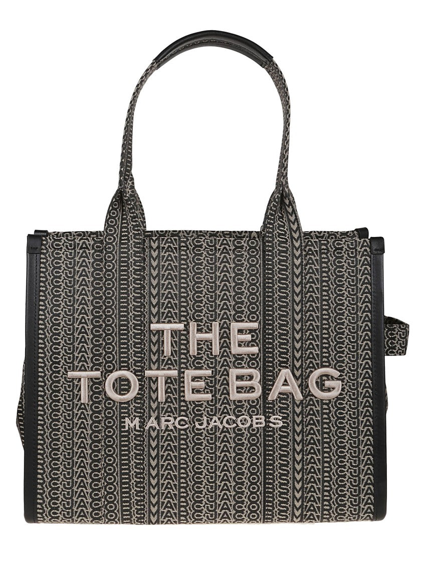 Marc Jacobs Large Jacquard Shopper Bag With Versatile Leather Handles