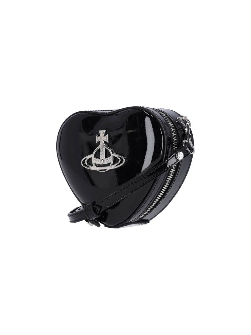 Vivienne Westwood "Louise Heart" Mini Bag – Black