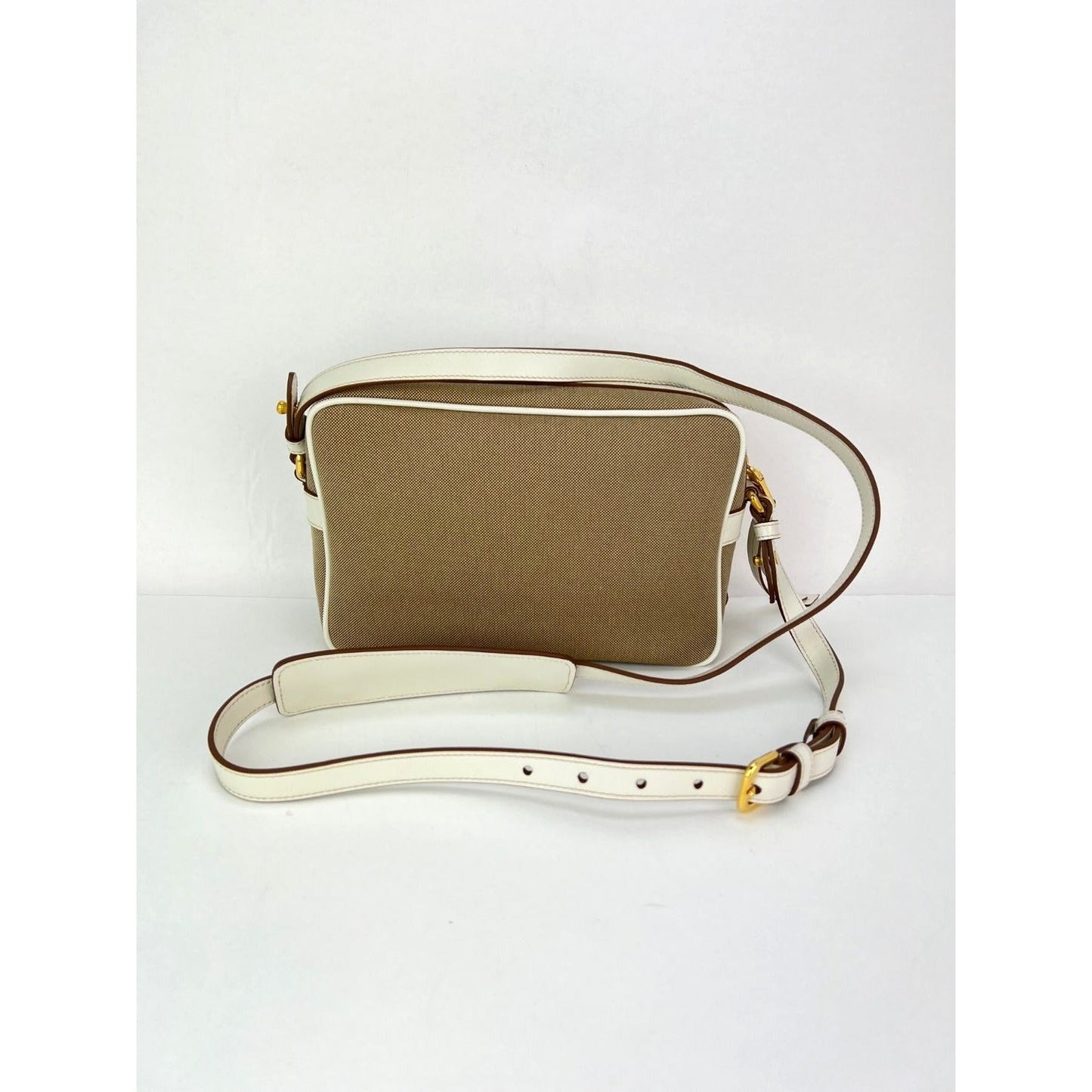 Prada Khaki Canvas Camera Crossbody