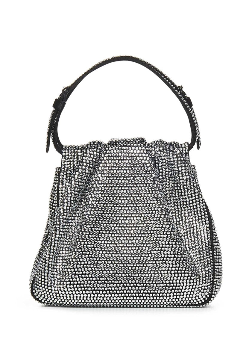Amina Muaddi Compact Gathered Handbag