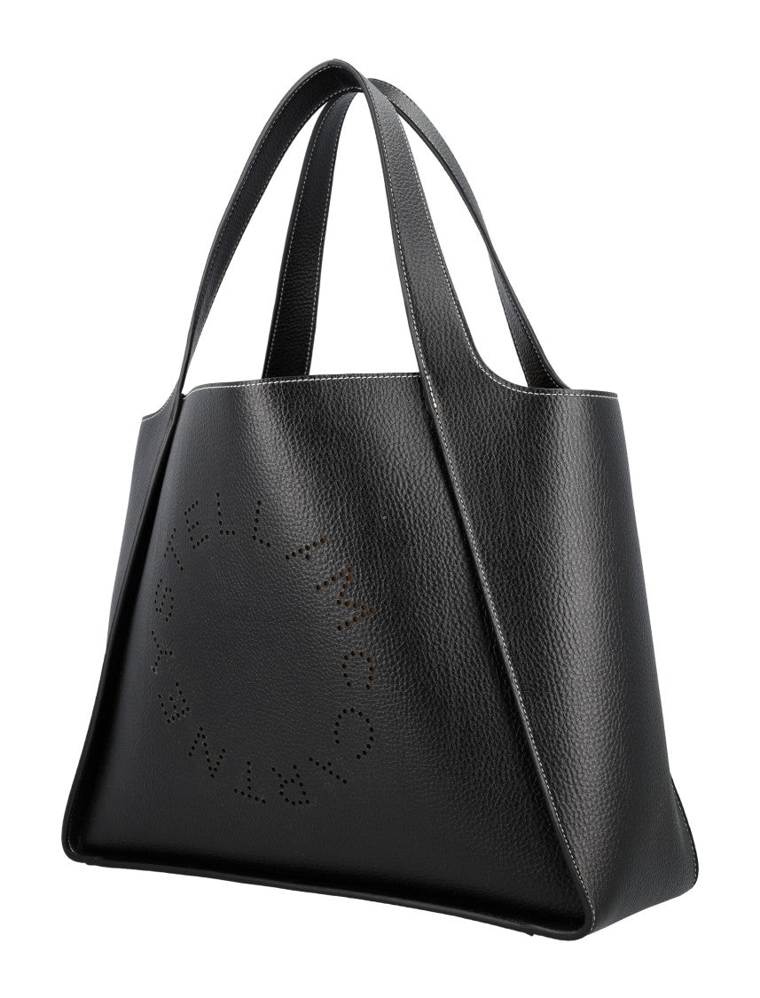 Stella Mccartney Logo Tote Bag Embossed Grainy Alter Mat