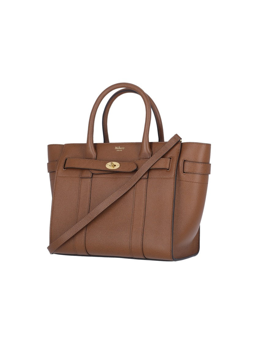 Mulberry Small Structured Shoulder Bag With Gold-Tone Accents