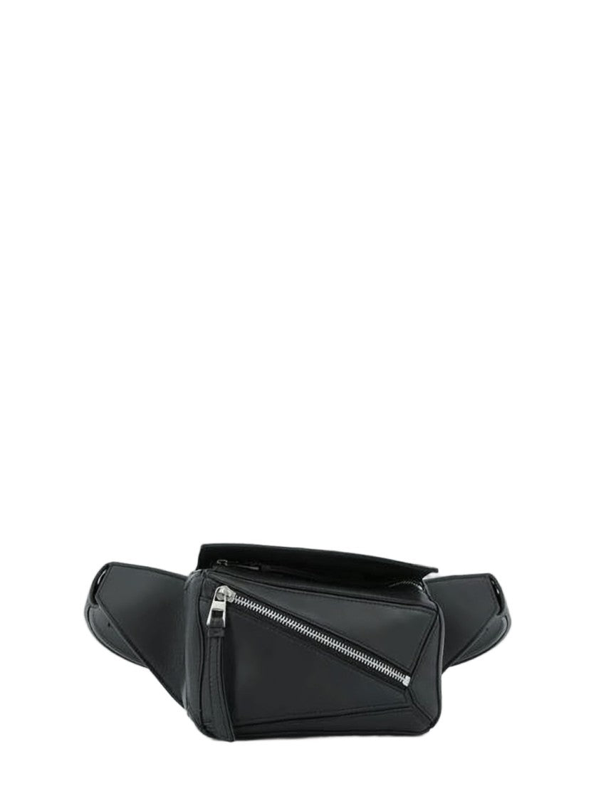 Loewe Structured Black Crossbody Bag With Adjustable Strap