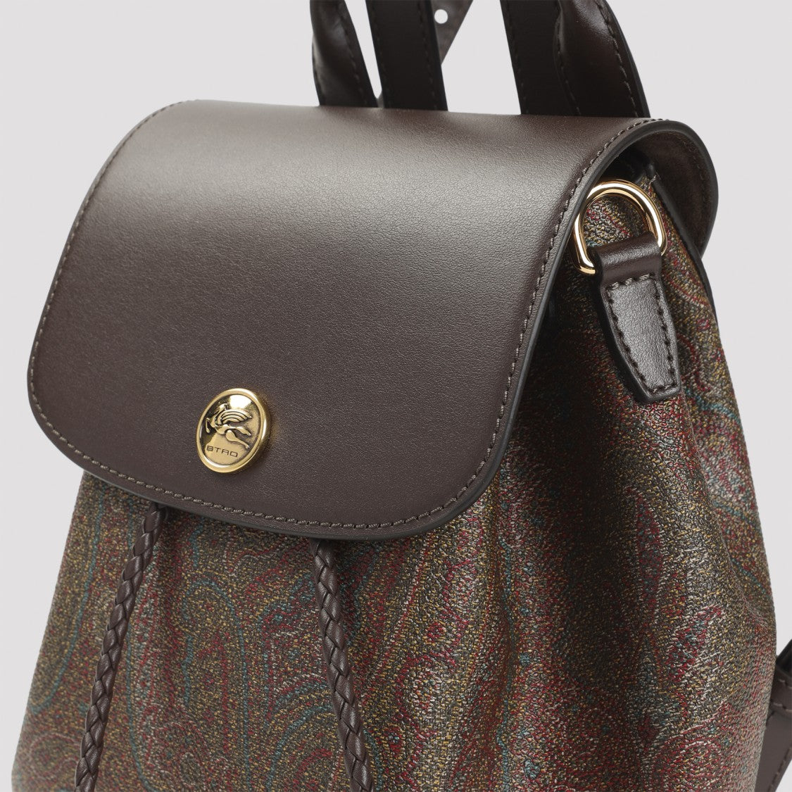 Etro Essential S Arnica Brown Cotton Backpack