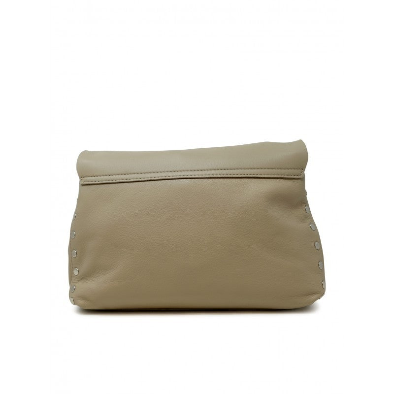 Zanellato Grey Sassone Postina Piuma Chain S Leather Bag