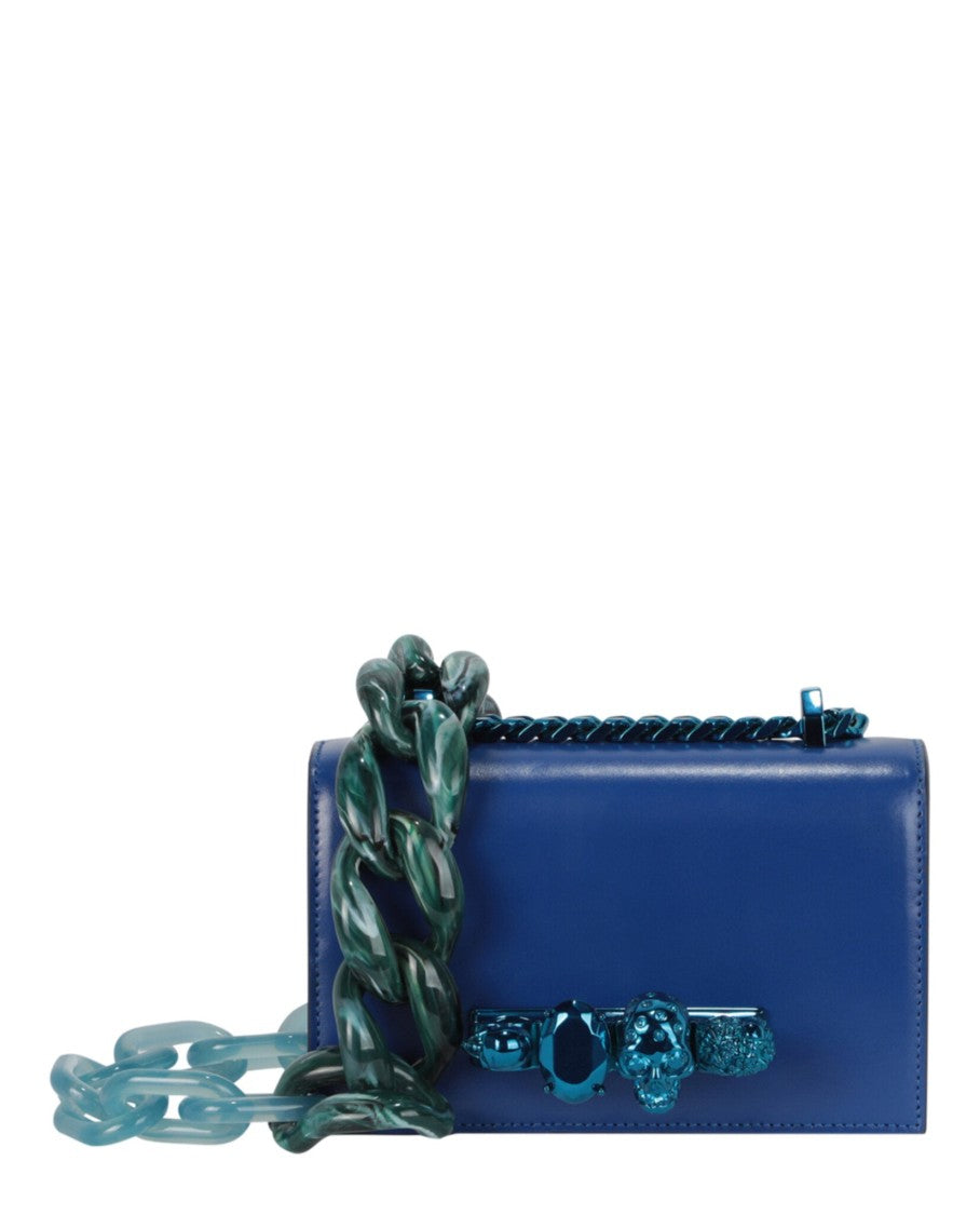Alexander Mcqueen Mini Jeweled Knuckle Shoulder Bag