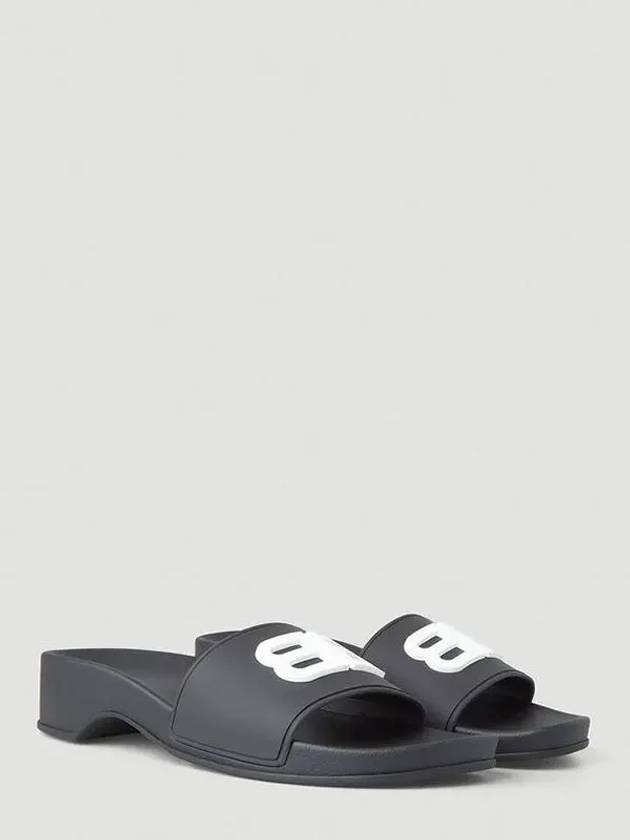 Luxury Balenciaga Trending 2025 Rubber Slippers Black