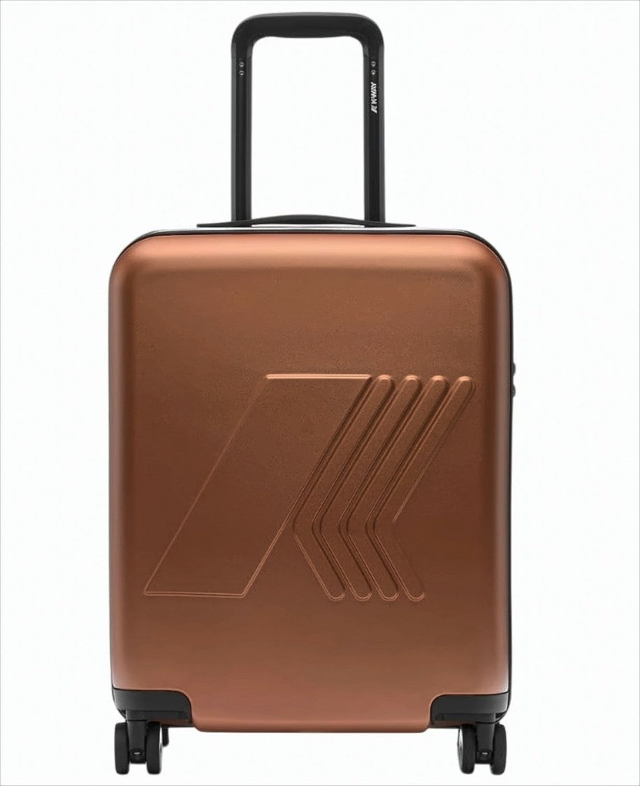 K-Way Hardside Carry-On Luggage With Geometric Logo
