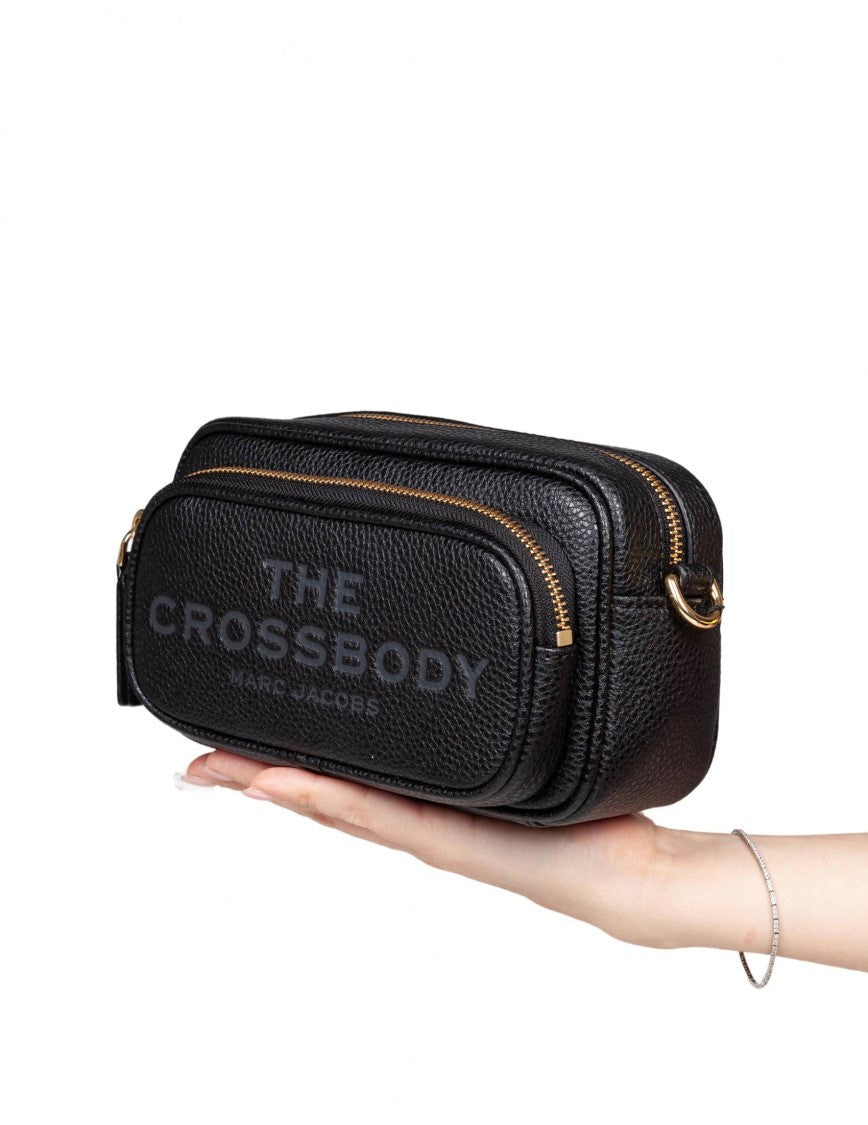 Marc Jacobs The Crossbody Tote Leather Bag Black Color