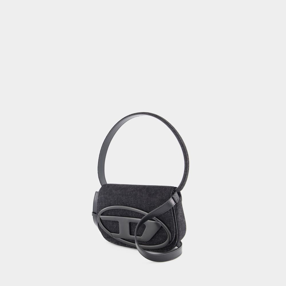 Diesel 1Dr Shoulder Bag - Cotton - Black
