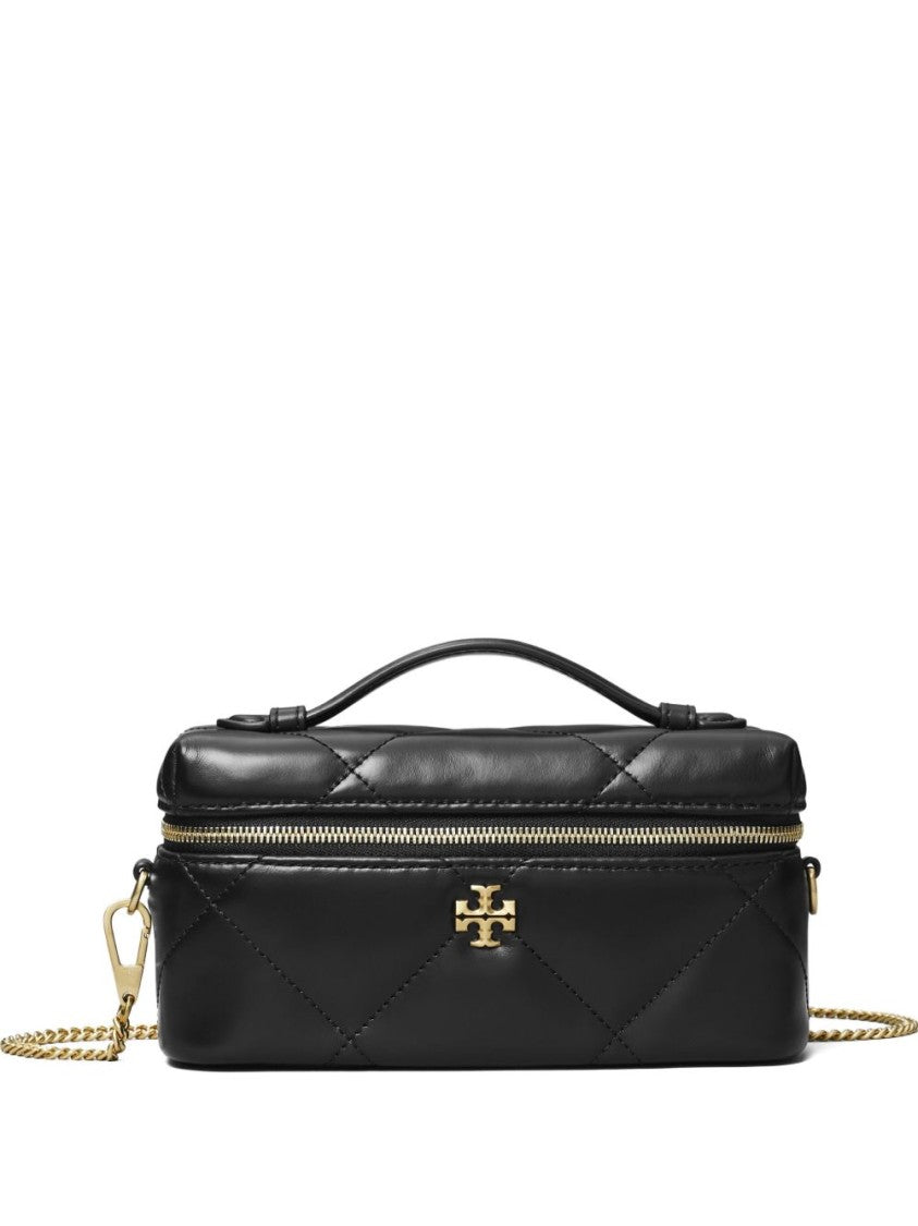 Tory Burch Quilted Compact Bag With Gold Hardware