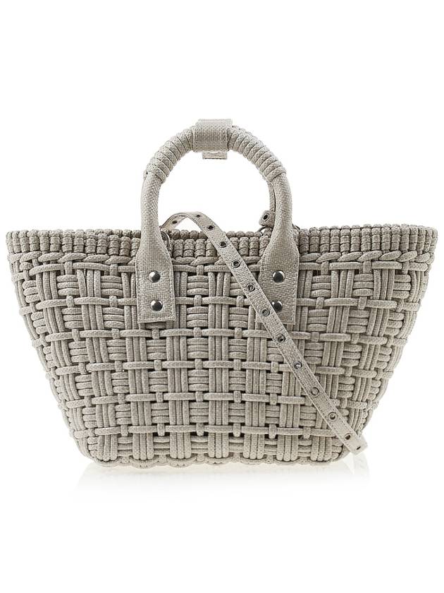 Luxury Balenciaga Trending 2025 Bistro XS Basket Tote Bag Abbey Stone
