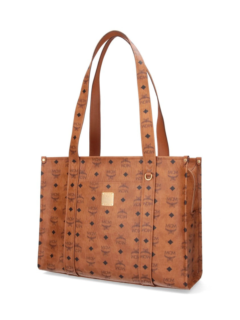 Mcm "Aren" Tote Bag, In Brown "Visetos"