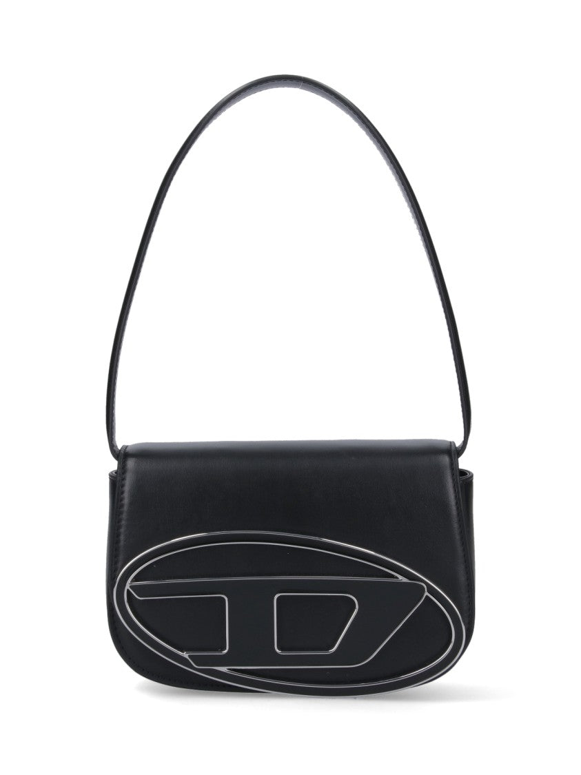 Diesel Shoulder Bag With Magnetic Flap Closure And Enamel Logo