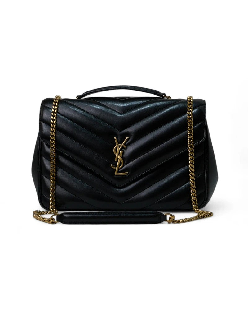 Saint Laurent Lou Lou Large Quilted Black
