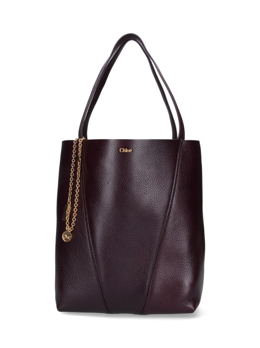 Chloé Medium Tote Bag With Embossed Logo