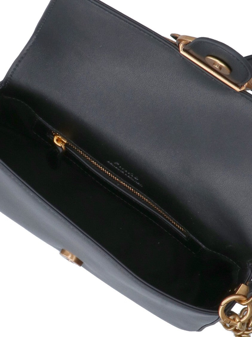 Pinko Structured Black Bag With Detachable Shoulder Strap