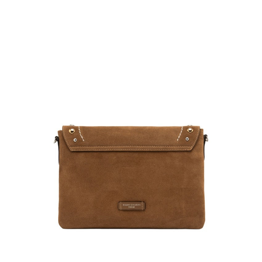 Gianni Chiarini Suede Handbag With Convertible Strap