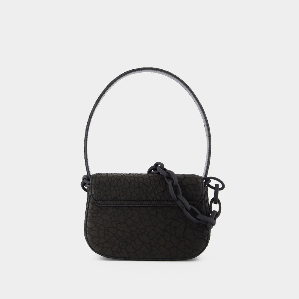 Diesel 1Dr Shoulder Bag - Leather - Black