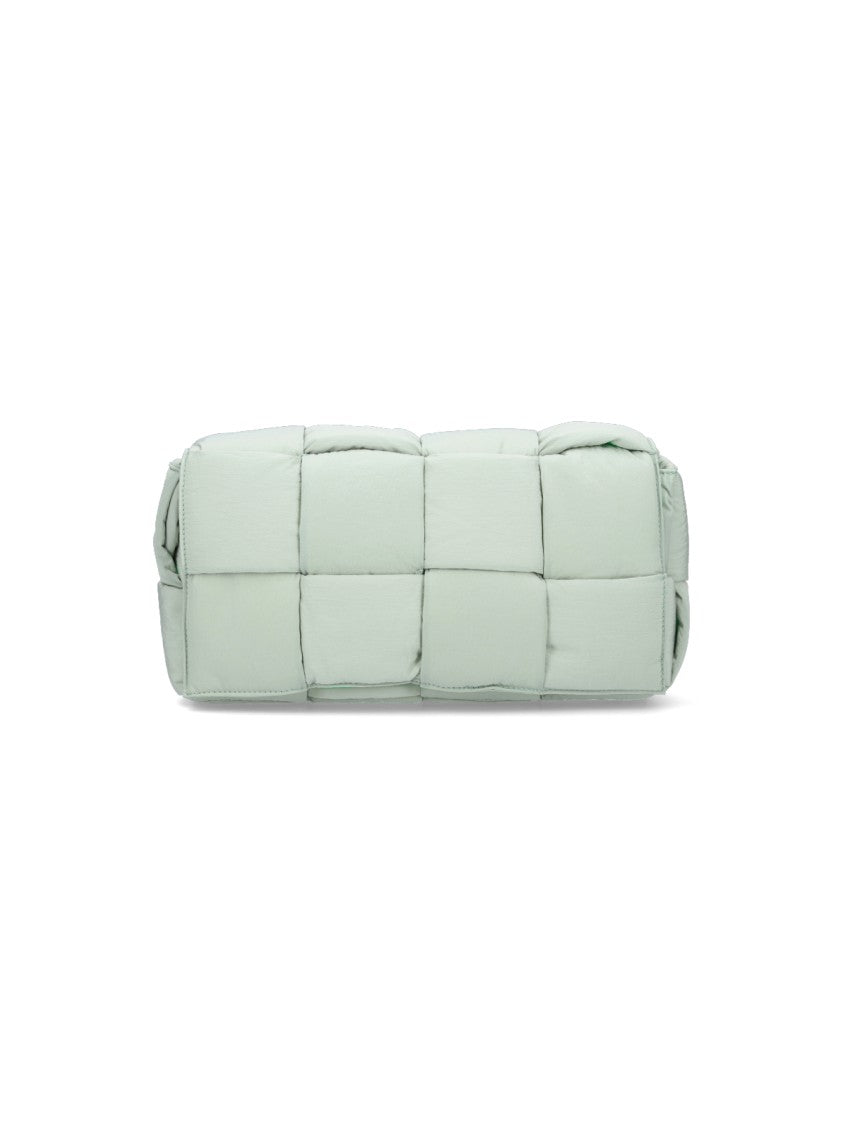 Bottega Veneta Padded Nylon Bag With Quilted Design And Adjustable Strap