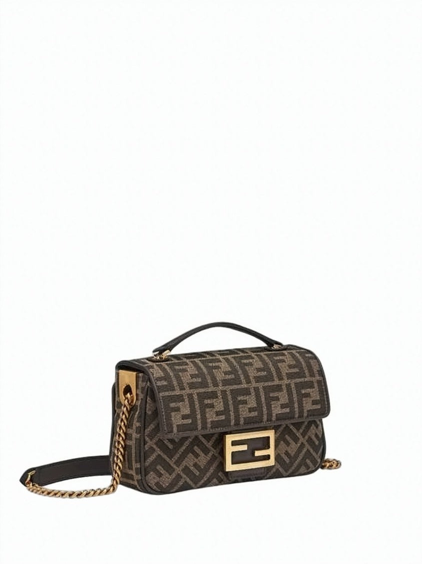 Fendi Signature Monogram Calf Leather Tote Bag