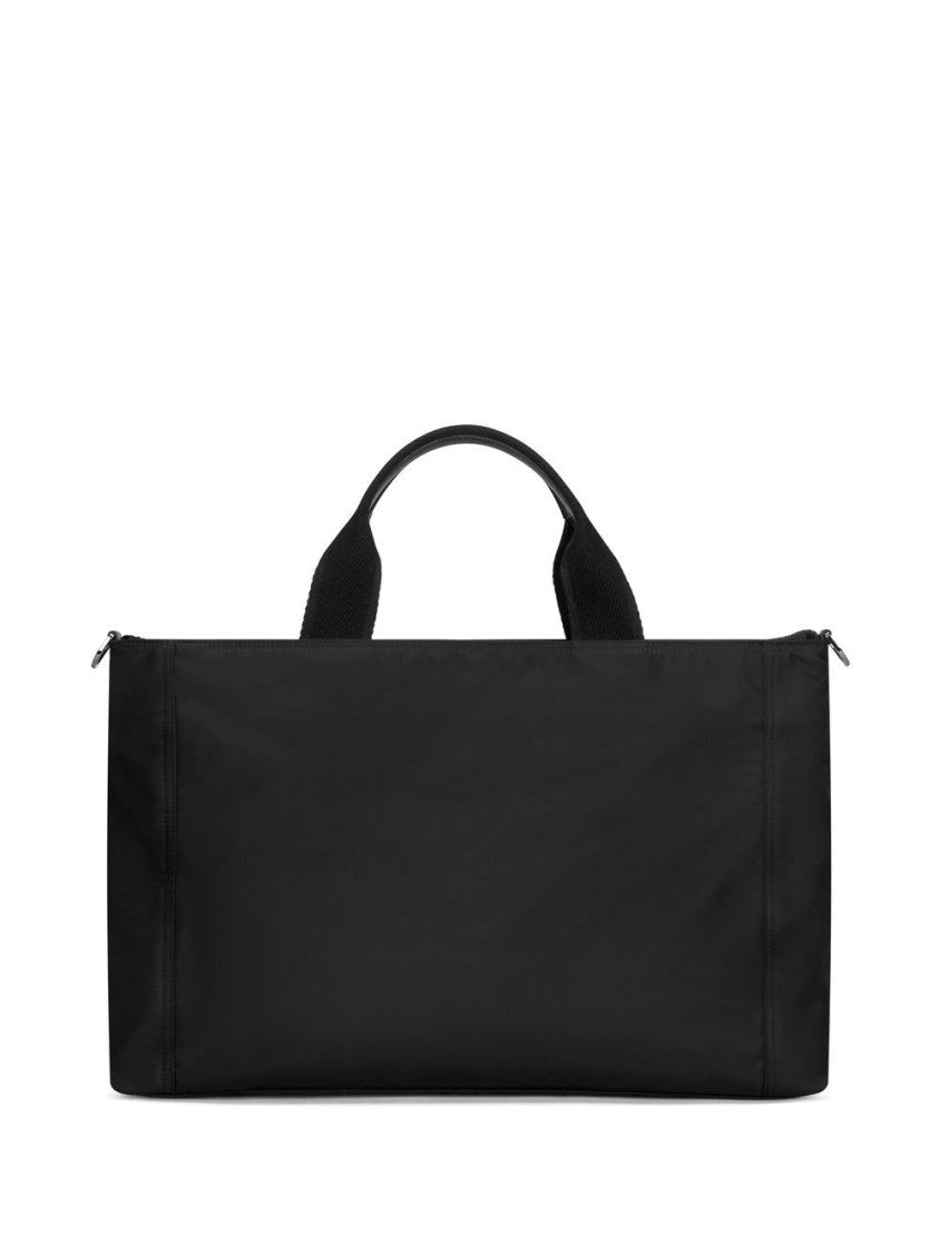 Dolce & Gabbana Rectangular Black Nylon Duffel Bag