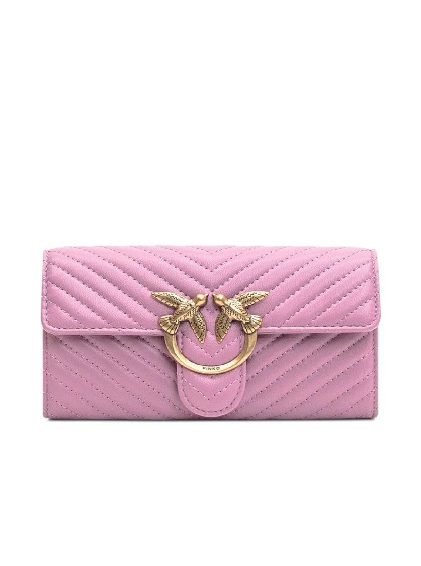 Pinko Love One  Quilted Leather Wallet